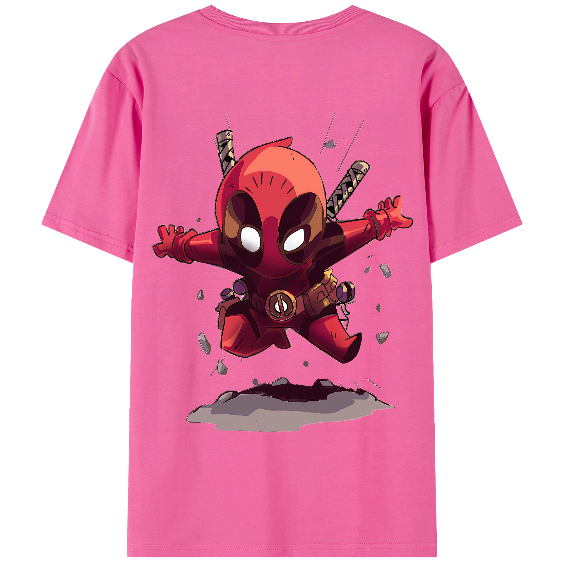 （画像用） Deadpool デッドプール レディース半袖Tシャツ(バックプリント)